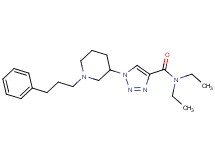N,N-diethyl-1-[1-(3-phenylpropyl)-3-piperidinyl]-1H-1,2,3-triazole-4-carboxamide