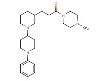 3-[3-(4-methyl-1-piperazinyl)-3-oxopropyl]-1'-phenyl-1,4'-bipiperidine