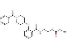 methyl 4-[(2-{[1-(3-pyridinylcarbonyl)-4-piperidinyl]oxy}benzoyl)amino]butanoate