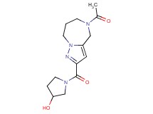 1-[(5-acetyl-5,6,7,8-tetrahydro-4H-pyrazolo[1,5-a][1,4]diazepin-2-yl)carbonyl]pyrrolidin-3-ol