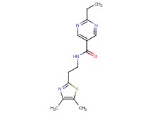 N-[2-(4,5-dimethyl-1,3-thiazol-2-yl)ethyl]-2-ethyl-5-pyrimidinecarboxamide