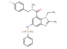 1-ethyl-N-(4-fluorobenzyl)-N,2-dimethyl-5-[(phenylsulfonyl)amino]-1H-benzimidazole-7-carboxamide