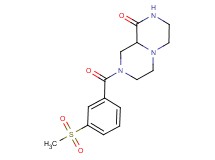 8-[3-(methylsulfonyl)benzoyl]hexahydro-2H-pyrazino[1,2-a]pyrazin-1(6H)-one