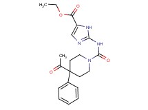 ethyl 2-{[(4-acetyl-4-phenylpiperidin-1-yl)carbonyl]amino}-1H-imidazole-5-carboxylate