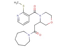 1-[(4-{[2-(methylthio)-3-pyridinyl]carbonyl}-3-morpholinyl)acetyl]azepane