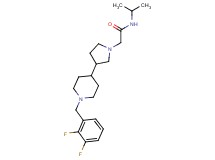 2-{3-[1-(2,3-difluorobenzyl)-4-piperidinyl]-1-pyrrolidinyl}-N-isopropylacetamide