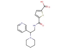 5-{[(2-piperidin-1-yl-2-pyridin-3-ylethyl)amino]carbonyl}thiophene-2-carboxylic acid