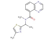 N-methyl-N-[1-(4-methyl-1,3-thiazol-2-yl)ethyl]quinoxaline-5-carboxamide