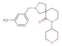 2-(3-methylbenzyl)-7-(tetrahydro-2H-pyran-4-yl)-2,7-diazaspiro[4.5]decan-6-one