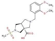 (3aR*,6aR*)-2-(2,3-dimethoxybenzyl)-5-(methylsulfonyl)hexahydropyrrolo[3,4-c]pyrrole-3a(1H)-carboxylic acid