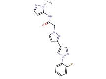 2-[1'-(2-fluorophenyl)-1H,1'H-3,4'-bipyrazol-1-yl]-N-(1-methyl-1H-pyrazol-5-yl)acetamide