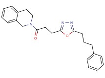 2-{3-[5-(3-phenylpropyl)-1,3,4-oxadiazol-2-yl]propanoyl}-1,2,3,4-tetrahydroisoquinoline