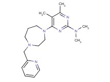 N,N,4,5-tetramethyl-6-[4-(pyridin-2-ylmethyl)-1,4-diazepan-1-yl]pyrimidin-2-amine