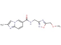 N-{[5-(methoxymethyl)-1,2,4-oxadiazol-3-yl]methyl}-2-methylimidazo[1,2-a]pyridine-6-carboxamide