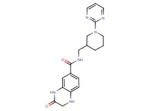 3-oxo-N-[(1-pyrimidin-2-ylpiperidin-3-yl)methyl]-1,2,3,4-tetrahydroquinoxaline-6-carboxamide