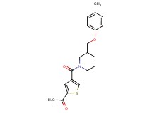 1-[4-({3-[(4-methylphenoxy)methyl]-1-piperidinyl}carbonyl)-2-thienyl]ethanone