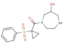 1-{[1-(phenylsulfonyl)cyclopropyl]carbonyl}-1,4-diazepan-6-ol hydrochloride