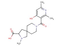 8-[(4-hydroxy-2,6-dimethyl-3-pyridinyl)carbonyl]-2-methyl-2,8-diazaspiro[4.5]decane-3-carboxylic acid
