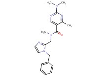 N-[(1-benzyl-1H-imidazol-2-yl)methyl]-2-(dimethylamino)-N,4-dimethyl-5-pyrimidinecarboxamide