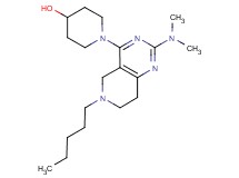 1-[2-(dimethylamino)-6-pentyl-5,6,7,8-tetrahydropyrido[4,3-d]pyrimidin-4-yl]-4-piperidinol