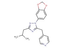 4-{[1-(1,3-benzodioxol-5-yl)-3-isobutyl-1H-1,2,4-triazol-5-yl]methyl}pyridine