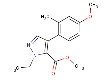 methyl 1-ethyl-4-(4-methoxy-2-methylphenyl)-1H-pyrazole-5-carboxylate