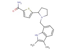5-{1-[(2,3-dimethyl-1H-indol-7-yl)methyl]-2-pyrrolidinyl}-2-thiophenecarboxamide