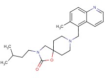 3-(3-methylbutyl)-8-[(6-methylquinolin-5-yl)methyl]-1-oxa-3,8-diazaspiro[4.5]decan-2-one