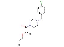 1-(4-chlorobenzyl)-4-(2-propoxypropanoyl)piperazine