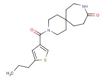 3-[(5-propyl-3-thienyl)carbonyl]-3,9-diazaspiro[5.6]dodecan-10-one
