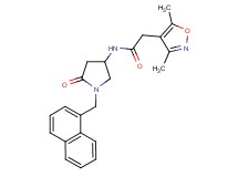 2-(3,5-dimethyl-4-isoxazolyl)-N-[1-(1-naphthylmethyl)-5-oxo-3-pyrrolidinyl]acetamide