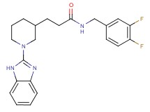 3-[1-(1H-benzimidazol-2-yl)-3-piperidinyl]-N-(3,4-difluorobenzyl)propanamide