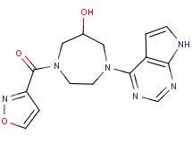 1-(isoxazol-3-ylcarbonyl)-4-(7H-pyrrolo[2,3-d]pyrimidin-4-yl)-1,4-diazepan-6-ol