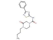 4-butyl-3-oxo-N-(3-phenyl-1,2,4-thiadiazol-5-yl)piperazine-1-carboxamide