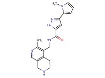 3-(1-methyl-1H-pyrrol-2-yl)-N-[(3-methyl-5,6,7,8-tetrahydro-2,7-naphthyridin-4-yl)methyl]-1H-pyrazole-5-carboxamide