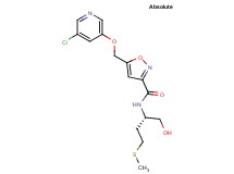 5-{[(5-chloro-3-pyridinyl)oxy]methyl}-N-[(1S)-1-(hydroxymethyl)-3-(methylthio)propyl]-3-isoxazolecarboxamide