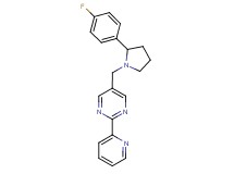 5-{[2-(4-fluorophenyl)pyrrolidin-1-yl]methyl}-2-pyridin-2-ylpyrimidine