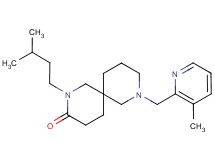 2-(3-methylbutyl)-8-[(3-methyl-2-pyridinyl)methyl]-2,8-diazaspiro[5.5]undecan-3-one