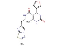 4-(3-furyl)-6-methyl-N-[2-(2-methylimidazo[2,1-b][1,3,4]thiadiazol-6-yl)ethyl]-2-oxo-1,2,3,4-tetrahydropyrimidine-5-carboxamide