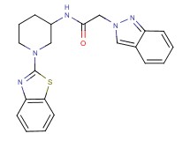 N-[1-(1,3-benzothiazol-2-yl)-3-piperidinyl]-2-(2H-indazol-2-yl)acetamide