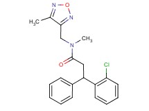 3-(2-chlorophenyl)-N-methyl-N-[(4-methyl-1,2,5-oxadiazol-3-yl)methyl]-3-phenylpropanamide