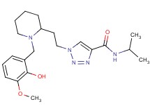 1-{2-[1-(2-hydroxy-3-methoxybenzyl)-2-piperidinyl]ethyl}-N-isopropyl-1H-1,2,3-triazole-4-carboxamide