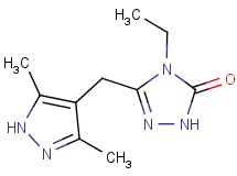 5-[(3,5-dimethyl-1H-pyrazol-4-yl)methyl]-4-ethyl-2,4-dihydro-3H-1,2,4-triazol-3-one