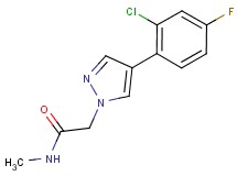2-[4-(2-chloro-4-fluorophenyl)-1H-pyrazol-1-yl]-N-methylacetamide