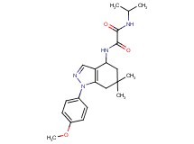 N-isopropyl-N'-[1-(4-methoxyphenyl)-6,6-dimethyl-4,5,6,7-tetrahydro-1H-indazol-4-yl]ethanediamide