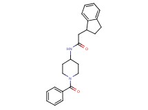 N-(1-benzoylpiperidin-4-yl)-2-(2,3-dihydro-1H-inden-1-yl)acetamide