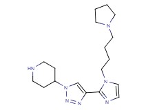 4-(4-{1-[4-(1-pyrrolidinyl)butyl]-1H-imidazol-2-yl}-1H-1,2,3-triazol-1-yl)piperidine dihydrochloride