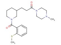 1-methyl-4-(3-{1-[2-(methylthio)benzoyl]-3-piperidinyl}propanoyl)piperazine