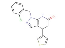 1-(2-chlorobenzyl)-4-(3-thienyl)-1,4,5,7-tetrahydro-6H-pyrazolo[3,4-b]pyridin-6-one