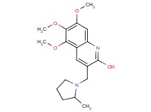 5,6,7-trimethoxy-3-[(2-methyl-1-pyrrolidinyl)methyl]-2-quinolinol